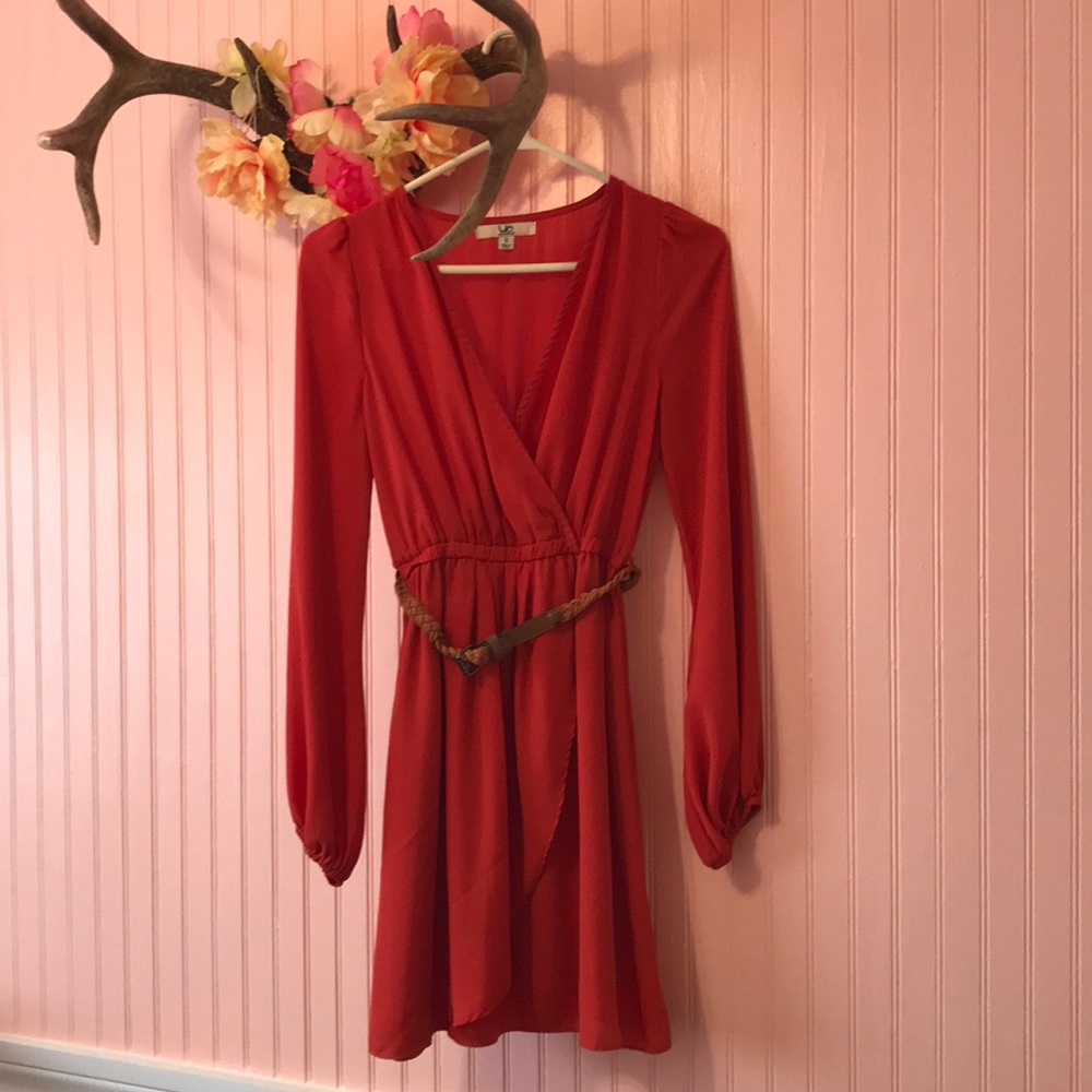 Burnt orange dress